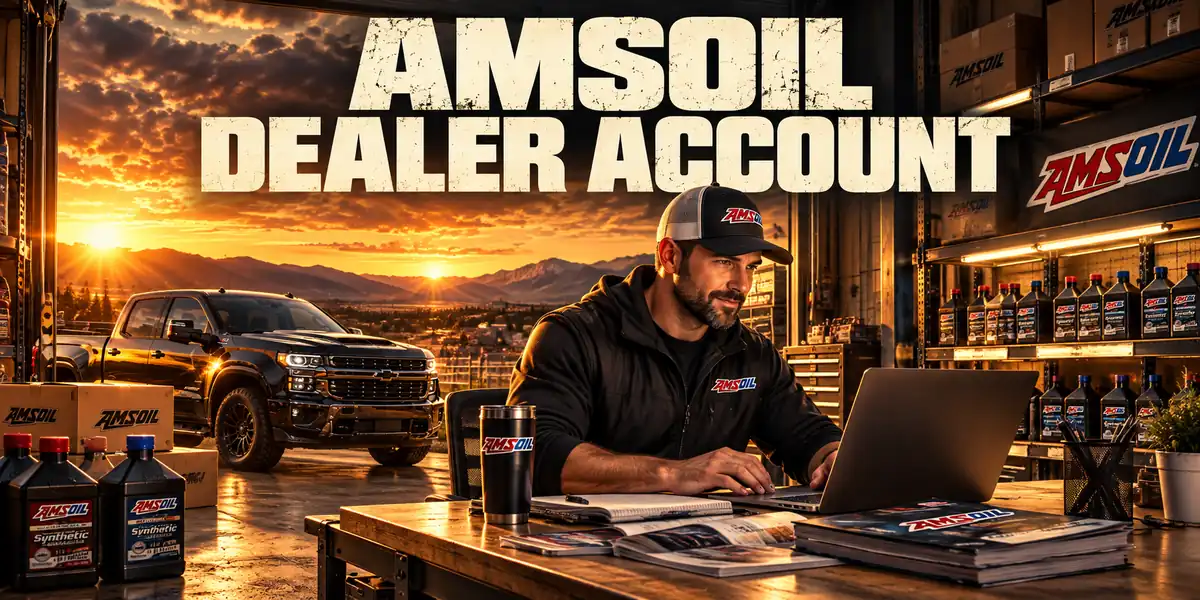 AMSOIL Dealer Account — sunset account banner