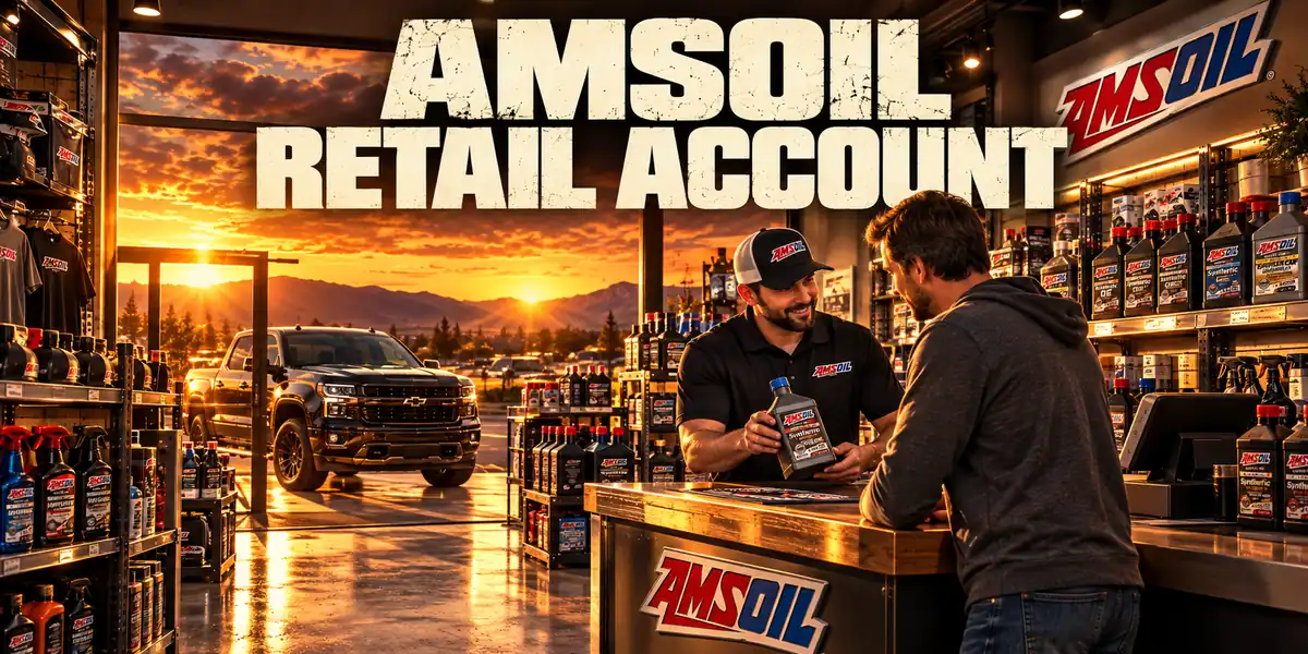 AMSOIL Retail Account — sunset account banner
