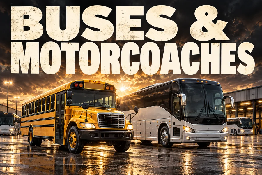 Buses & Motorcoaches category illustration