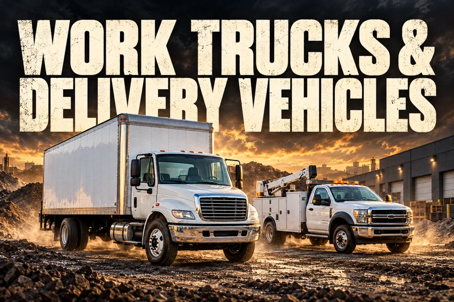 Work Trucks & Delivery Vehicles category illustration