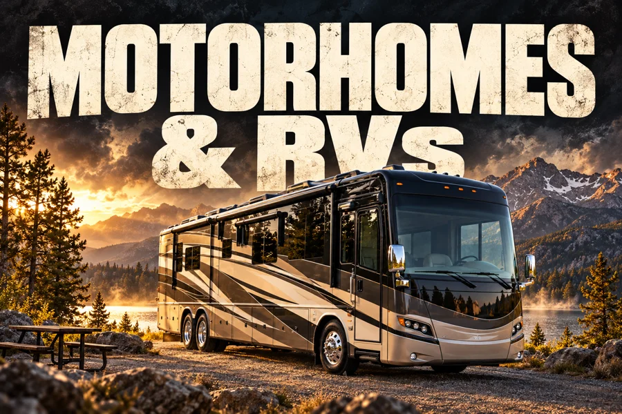 Motorhomes & RVs category illustration