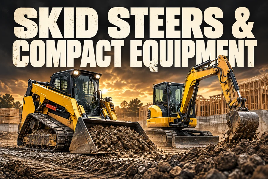 Skid Steers & Compact Equipment Skid Steers & Compact Equipment category illustration