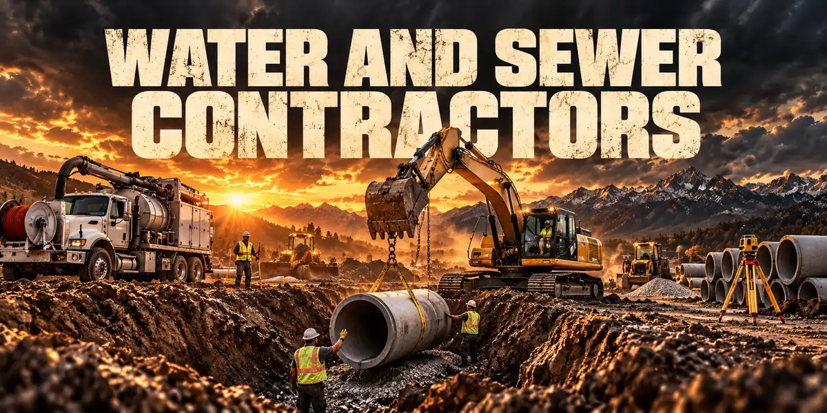 Water And Sewer Contractors — construction & earthmoving guide