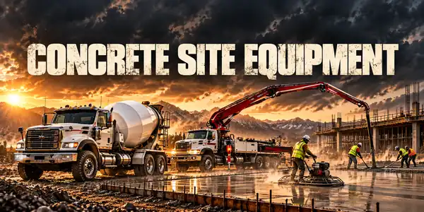 Concrete Site Equipment — dump trucks & concrete trucks guide