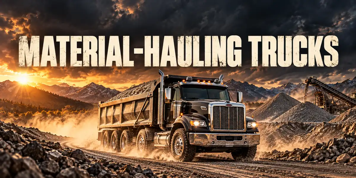 Material Hauling Trucks — dump trucks & concrete trucks guide