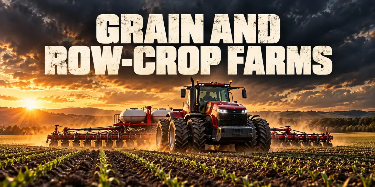 Grain And Row Crop Farms — farm tractors guide
