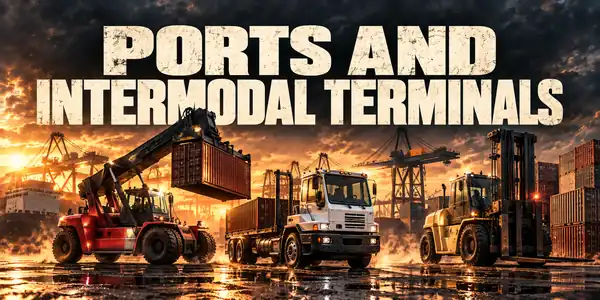 Ports And Intermodal Terminals — forklifts & yard equipment guide