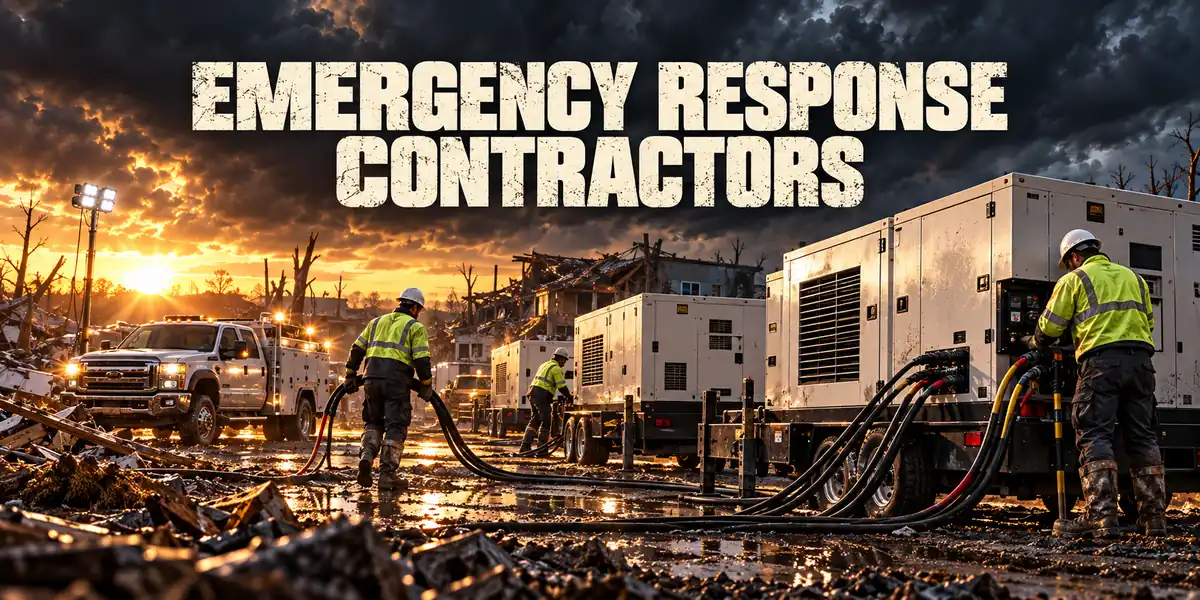 Emergency Response Contractors — generators & backup power guide