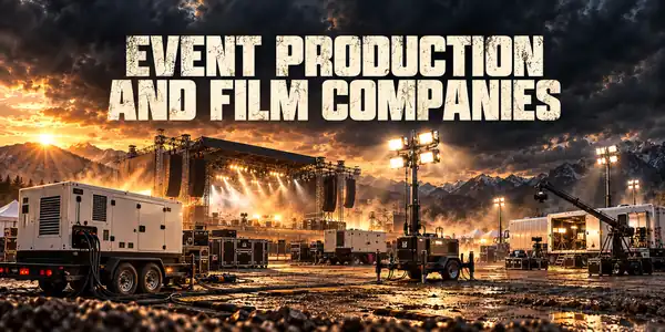 Event Production And Film Companies — generators & backup power guide