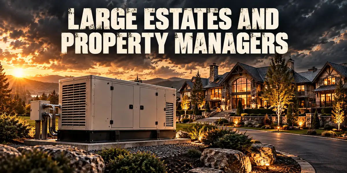 Large Estates And Property Managers — generators & backup power guide