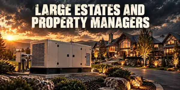 Large Estates And Property Managers — generators & backup power guide