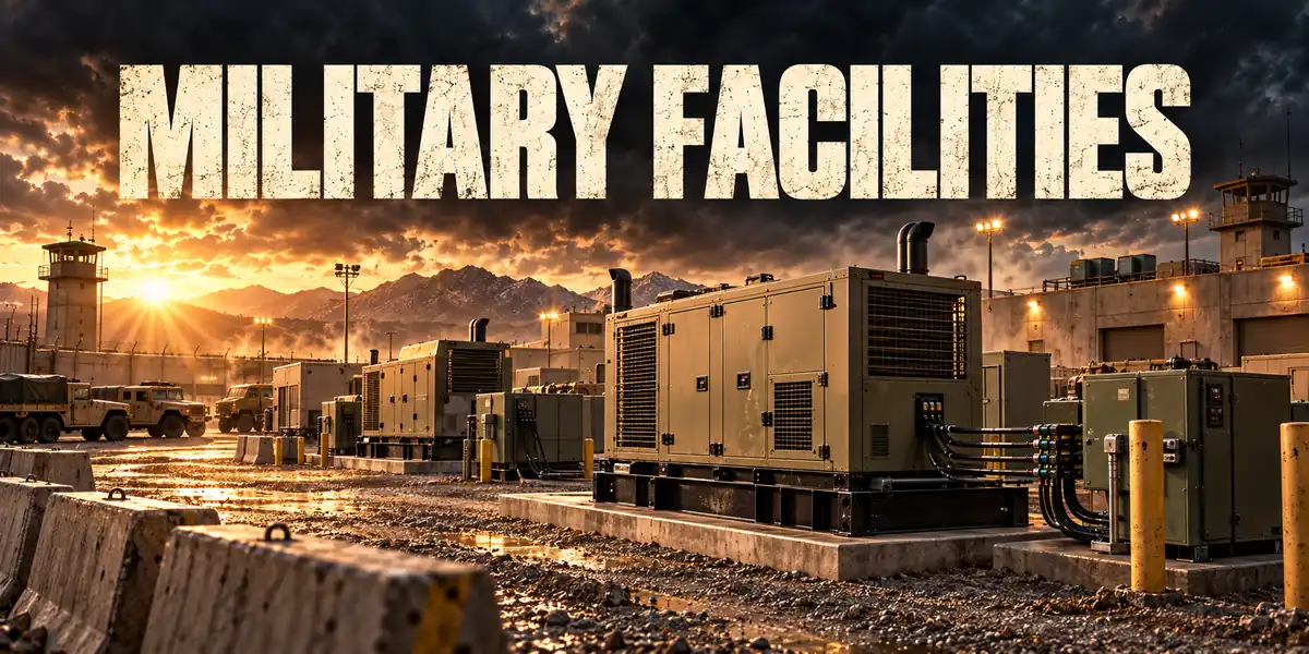 Military Facilities — generators & backup power guide