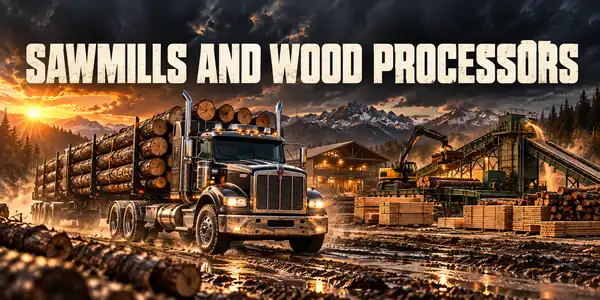 Sawmills And Wood Processors Sawmills And Wood Processors — logging & forestry equipment guide