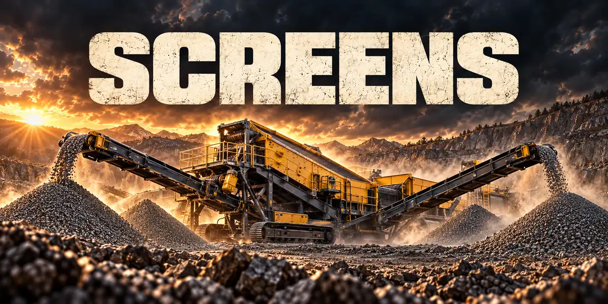 Screens — mining & quarry equipment guide