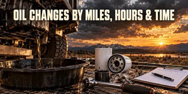 Oil Changes By Miles Hours And Time — diesel maintenance guides guide