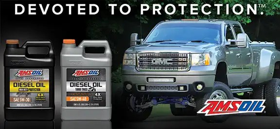 AMSOIL Diesel Oil Devoted to Protection.